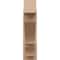 Ekena Millwork 6-in W x 22-in D x 22-in H Balboa Block Rough Cedar Woodgrain TimberThane Outlooker, Primed Tan OUTUR060X22X22BOA44RCPR - alternate 6